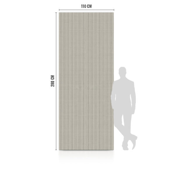 WPC Płyta Węglowa White Stripes Mat 280x110