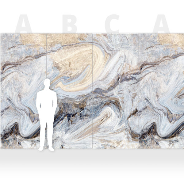 WPC Płyta Węglowa Blue Art Połysk 280x112