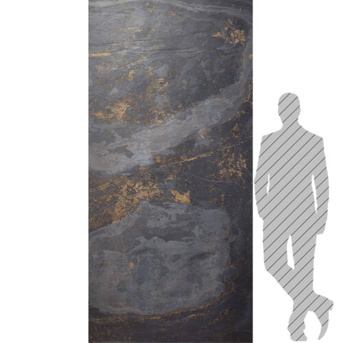 Fornir kamienny Black Slate Gold 122x244x0,2 cm