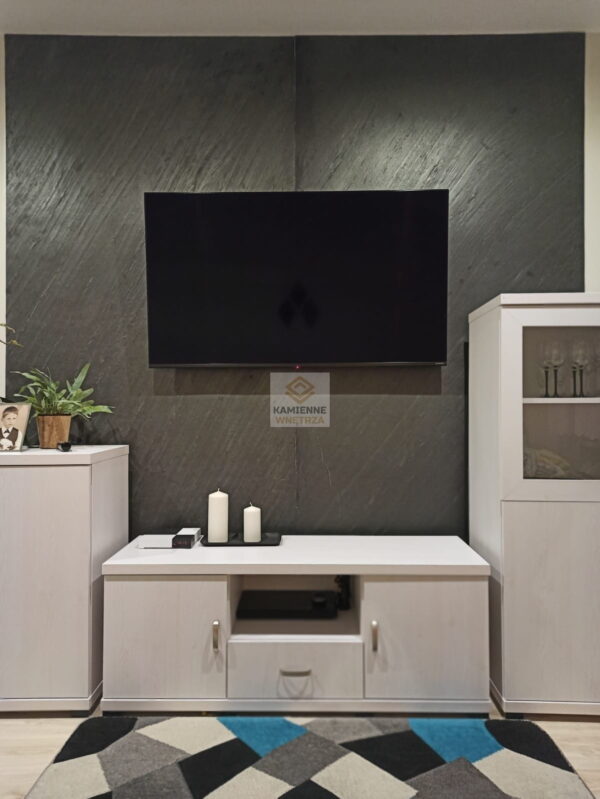 Fornir kamienny Line Black 122x305x0,2 cm