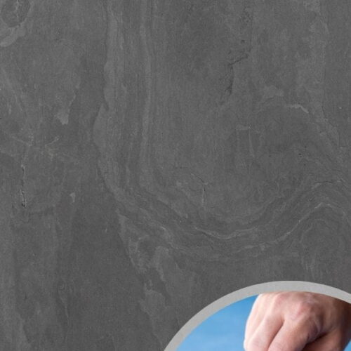 Fornir kamienny Black Slate 30x60x0,2 cm Samoprzylepny