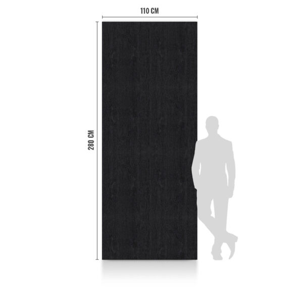 WPC Płyta Węglowa WPC BLACK WOOD 280x110 cm