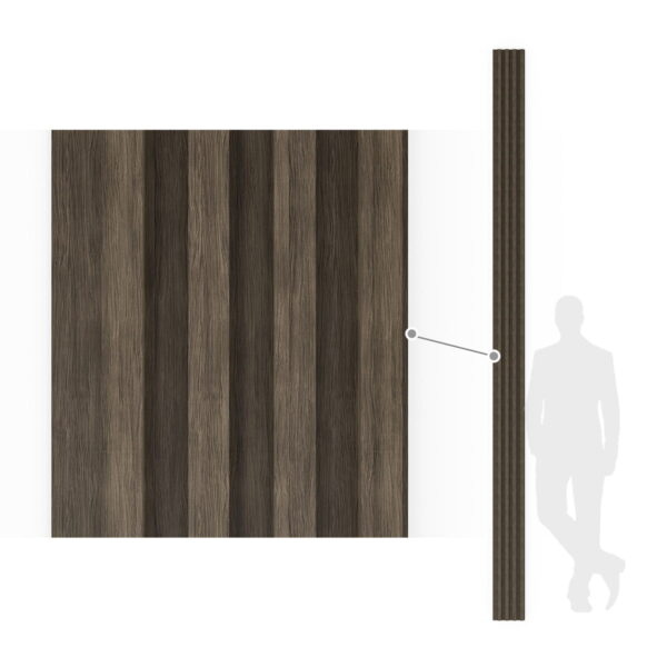 Lamele Dark Wood 300x15,3x2,4 cm