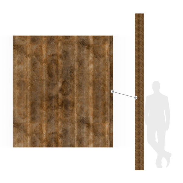 Lamele Gold Copp 300x15,7x1,8 cm