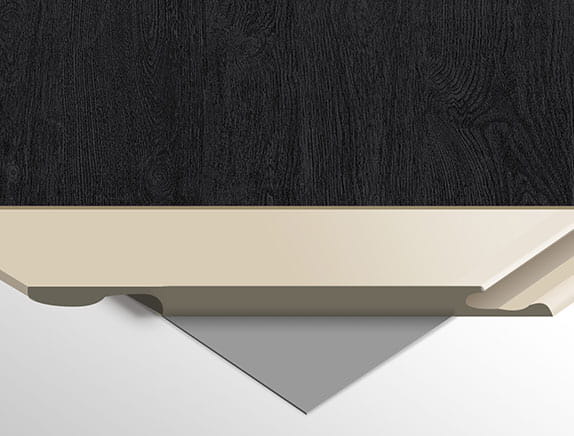 WPC Płyta Węglowa BLACK WOOD 280x112 cm FastClick