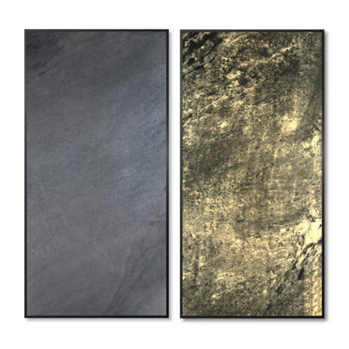 Obraz z Forniru Kamiennego Silver Grey 120x60 cm